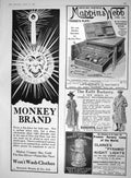 Old 1910 Advertisement Monkey Brand Soap Mappin Webb Burberry Clarkes 20th