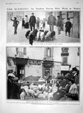 Old 1910 Holy Week Naples Peasants Lambs Paschal Sale French Lady Rid 20th