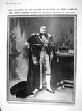 Old 1910 King Manuel Robes Knight Garter Lisbon Archaeology Roman Mos 20th