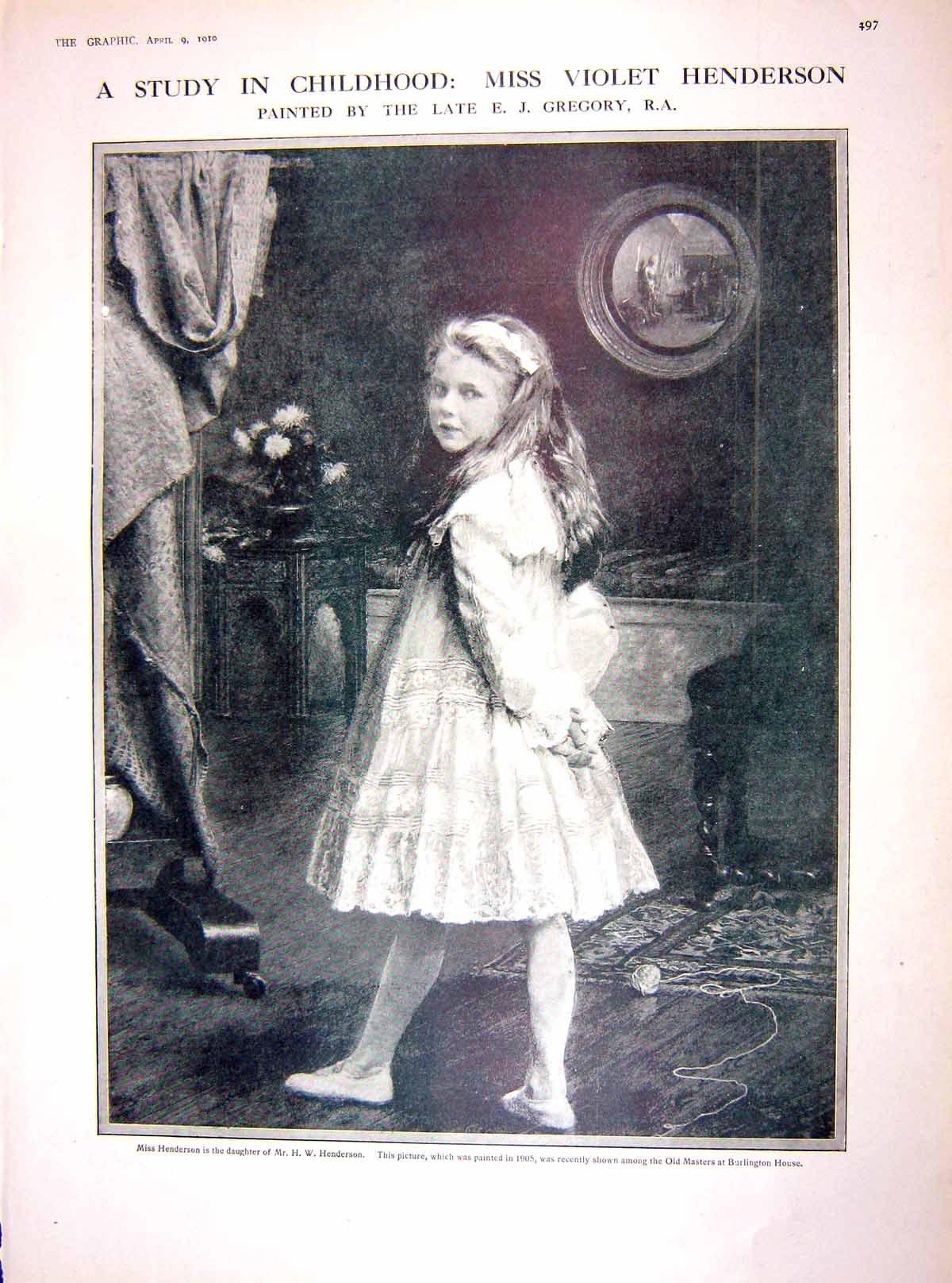 Old 1910 Violet Henderson Young Girl Antwerp English Horses German Sa 20th