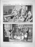 Old 1910 Cheese Making Holland Industry Aroid Flower Kew Gardens Lond 20th