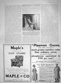 Old Print 1910 Chief Sekgome Batawana Tribe Africa Maple Chairs Burberrys 20th