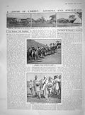Old Print 1910 Somaliland Sheikh Abyssinia Siers Queen Alexandra Princes 20th