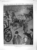 Old 1910 East End London Coster'S Funeral Hardwick Tapestry Duke Devo 20th