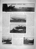 Old 1910 Roosevelt Zeppelin Military Airship Limburg Bjornson Cypher 20th