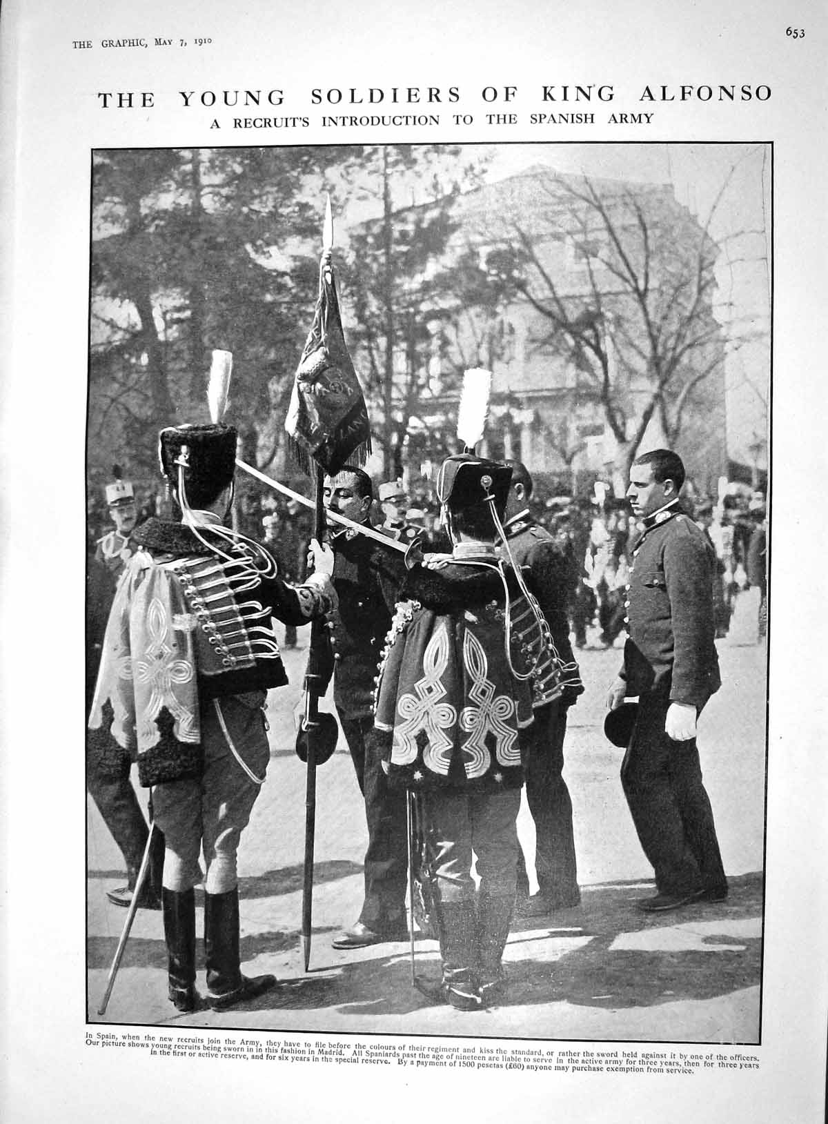 Old Print 1910 Siers King Alfonso Spanish Army Fight Between Zara Zeppel 20th