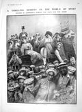 Old 1910 Horse Racing Derby Spectators Alexander Villiers Botha Koch 20th