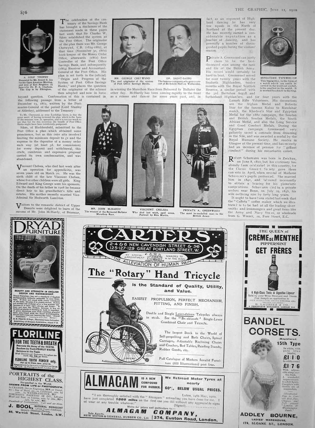 Old George Chetwynd Saint-Saens Mchardy Chelsea Greenwood Carters Cha