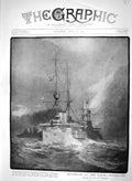 Old Antique Print 1910 Prince Wales Flag Ship Louis Battenberg Leviathans 20th