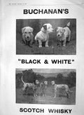 Old Print 1910 Advertisement Buchanan'S Black White Scotch Whisky Ref.3 20th