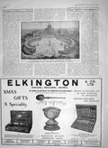 Old Antique Print 1910 Piazza St. Peter'S Rome Italy Elkington Jewellers 20th