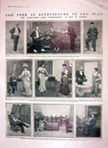 Antique Old Print 1910 Theatre Lord Comberdene Radburn Maitland Alexander 20th