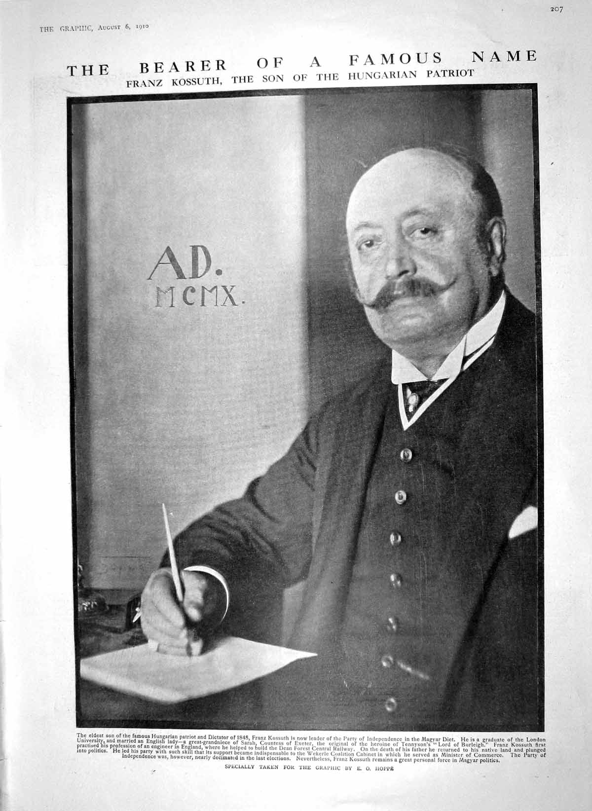 Original Old Antique Print 1910 Franz Kossuth Hungary Japan Prince Genji Palace
