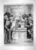 Original Old Antique Print 1910 Nelson Bullet Exhibition Windsor Stewart City