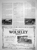 Original Old Antique Print 1910 Limousine Landaulette Dennis Motor Car Wolseley