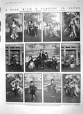 Old Antique Print 1910 Shimbashi Theatre Japan Sluice Valery-En-Caux Boat 20th