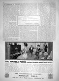 Original Old Antique Print 1910 Pianola Piano Aeolian London Princess Caroline