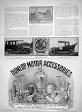 Original Old Antique Print 1910 Continental Tyre Company Brompton Limousine Car