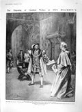 Original Old Antique Print 1910 Cardinal Wolseley Theatre Horses Gaskell Cheyne