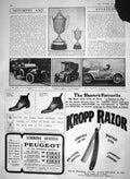 Old Antique Print 1910 Smith-Dorrien Challenge Cup Motor Car Vulcan Kropp 20th