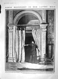 Original Old Antique Print 1910 Sarah Bernhardt London Theatre La Beffa Benelli