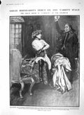Old Antique Print 1910 Bernhardt L'Aiglon Coliseum Theatre King Belgians 20th