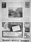 Original Old Antique Print 1910 Belbroughton Austin Motor Company Purgen Whisky