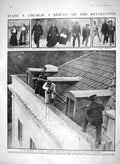 Old Antique Print 1910 Monastery Quelhas Lisbon Church War Ships Manuel 20th