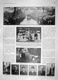 Old Antique Print 1910 King George Wood Norton Simon Cettinje India Lord 20th