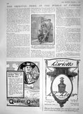 Original Old Antique Print 1910 Madama Butterfly Puccini Monkey Brand Soap Guns