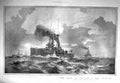 Original Old Antique Print 1910 War Ships Fleet England Arthur Burgess 20th