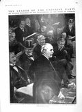 Old Antique Print 1910 Balfour House Commons Unionist Moncalieri Castle 20th