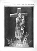 Old Antique Print 1910 Bronze Izenberg Muscovite Camera Stufy Lady Hoppe 20th