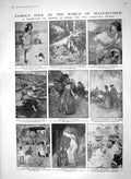 Original Old Antique Print 1910 Children Books Illustrations Alice Reay Munster