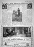 Old Antique Print 1910 Duchess Newcastle Hunting Horse Beaufort Aeolian 20th