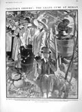 Old Antique Print 1910 Grape Gathering Meran Austria Rio Janeiro Tolstoy 20th