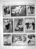 Original Old Antique Print 1910 Cartoons Posters Santa Claus Elections Wilson