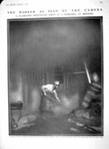 Original Old Antique Print 1910 Worker Raking Boiler Paper-Mill Henley Industry