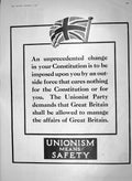 Old Antique Print 1910 Unionist Party Maple Clock Piano Binoculars Cream 20th