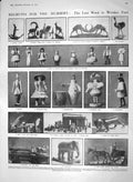 Old Antique Print 1910 Wooden Toys Dolls Elephant Weller Senior Pickwick 20th
