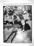Old Antique Print 1910 Election Smith Churchill Lord Minto Siamese Army 20th