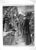 Old Antique Print 1910 Jew Jerusalem Wailing Place Fairyland Castle Art 20th
