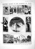Original Old Antique Print 1914 War French Smith-Dorrien Grierson Albert China