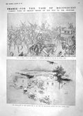 Original Old Antique Print 1914 France Army Motor Cars Horses War Dreadnought