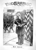 Original Old Antique Print 1914 Portrait Russian Chelsea Pensioner Siers War