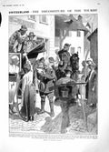Original Old Antique Print 1914 Switzerland Siers Tourists Servia Belgrade Boy
