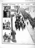 Original Old Antique Print 1914 British Siers War Seaforth Highlanders Boulogne