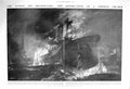 Original Old Antique Print 1914 War Heligoland German Battle Cruiser Squadron