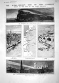 Old Antique Print 1914 Steam-Roller Train Danzig Warsaw Prussia Pope Pius 20th