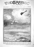 Original Old Antique Print 1914 Mons War German Eagle Faulkner Taube Ae 20th